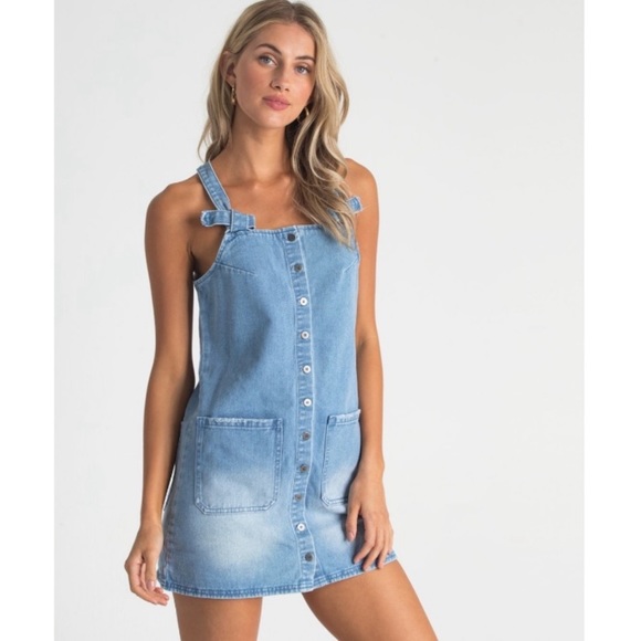 🔥🔥BILLABONG - VINTAGE WASH DENIM DRESS🔥🔥 - Picture 2 of 8